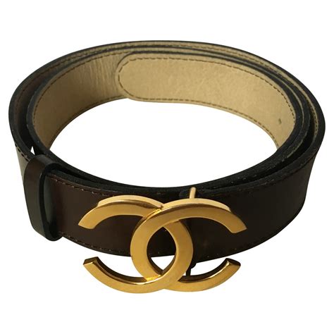 chanel belt brown|Chanel women belt.